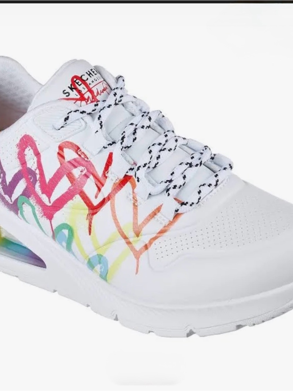 NWT Skechers Uno2 Floating Love JGoldcrown Design Sneakers/Gym Shoes. WOMAN SZ10